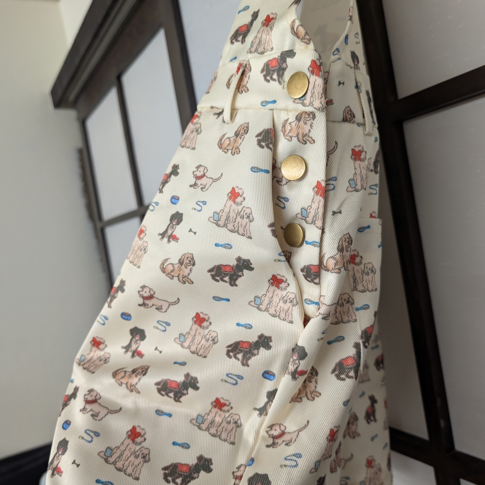 Cider Square Neckline Puppy Pocket Buckle Up Romper US 4 S NWT/EUC - Picture 4 of 10